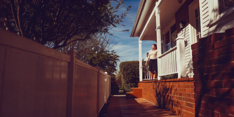 Landlord and tenant discussing sale of rental property.