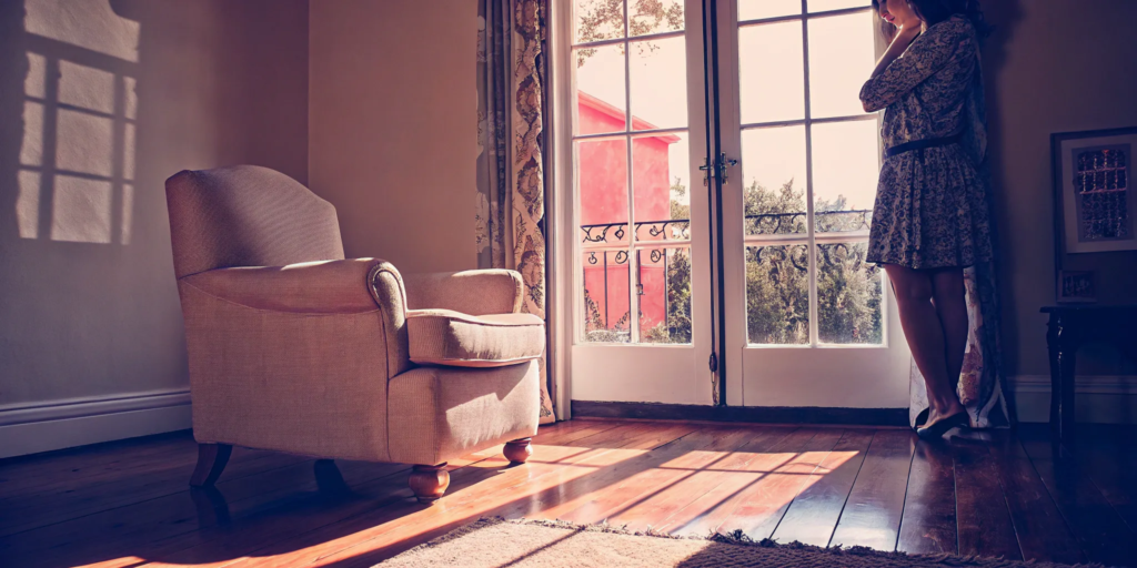 Worried homeowner considers if she can sell her house to avoid foreclosure.