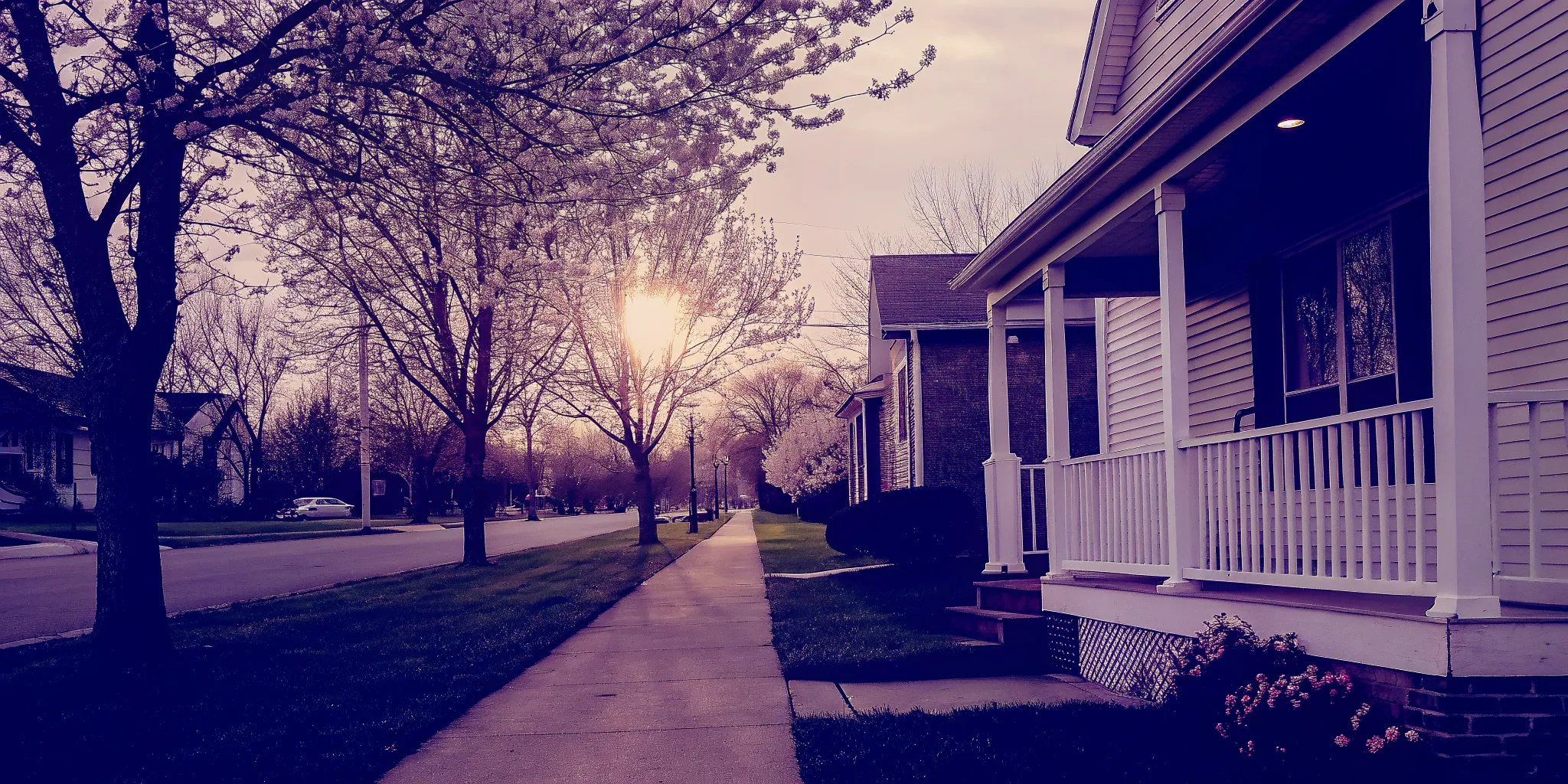 A suburban home at sunset, a guide on how to stop a foreclosure auction immediately.