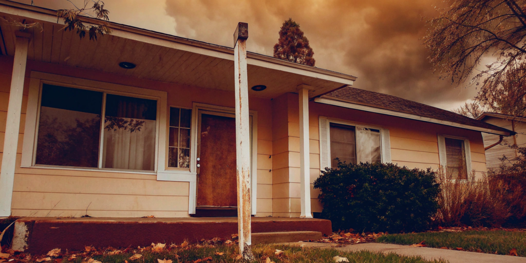 A foreclosed house, raising the question of if you get any money back from the sale.