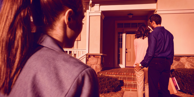 A couple discusses getting a quick offer on their house with a cash home buyer.