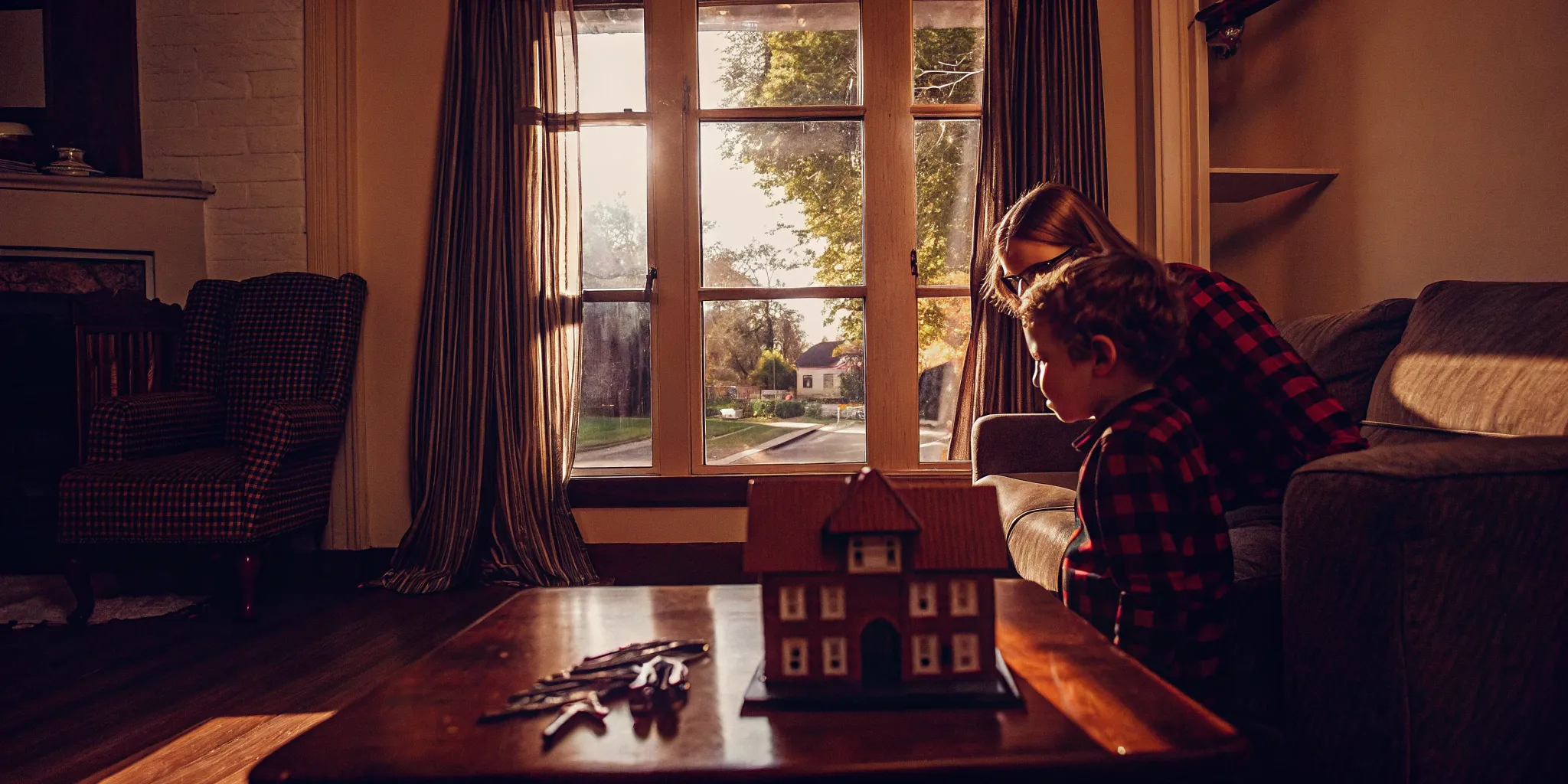 Family holding keys after selling their home for cash to a top home buying company.