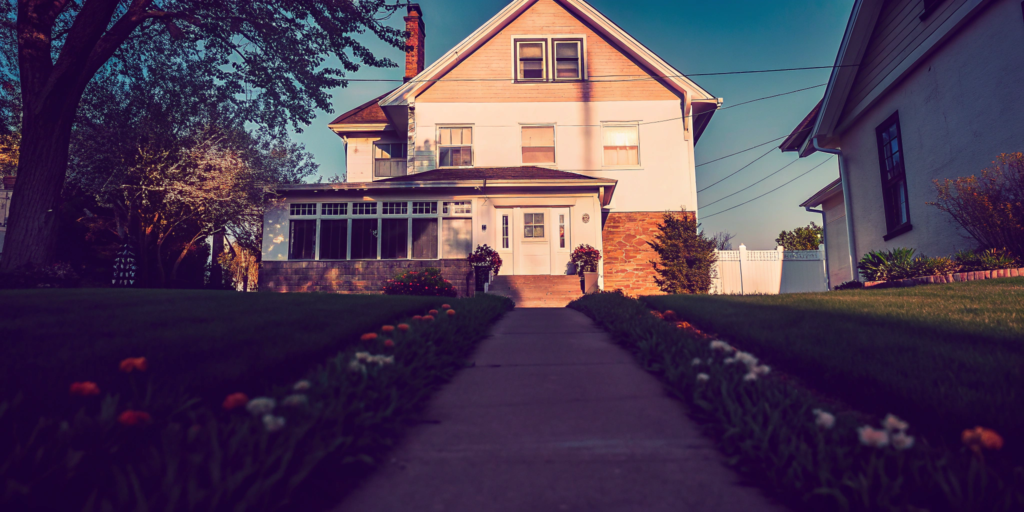 A house being sold for cash to a company that says we buy houses.