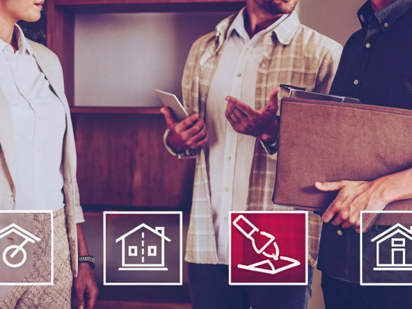 Homeowners reviewing the pros, cons, and red flags of a quick house sale company.